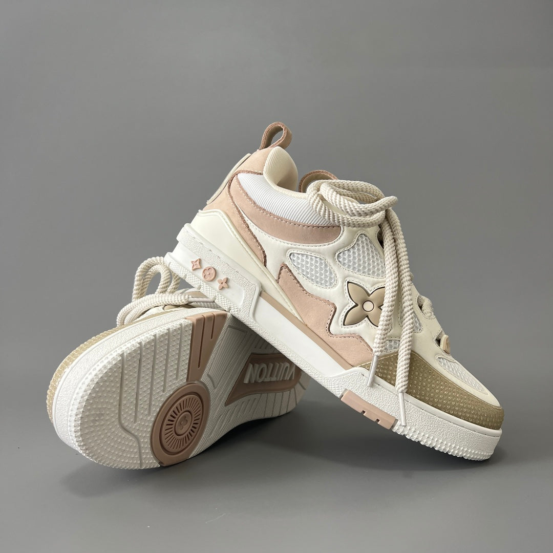 Louis Vuitton Men's Skate Sneakers, White & Grey