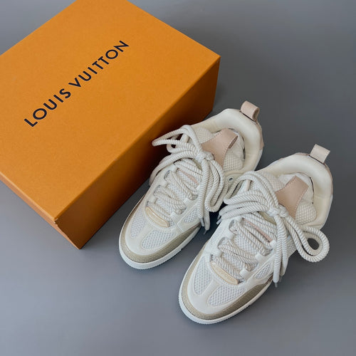 Louis Vuitton Men's Skate Sneakers, White & Grey