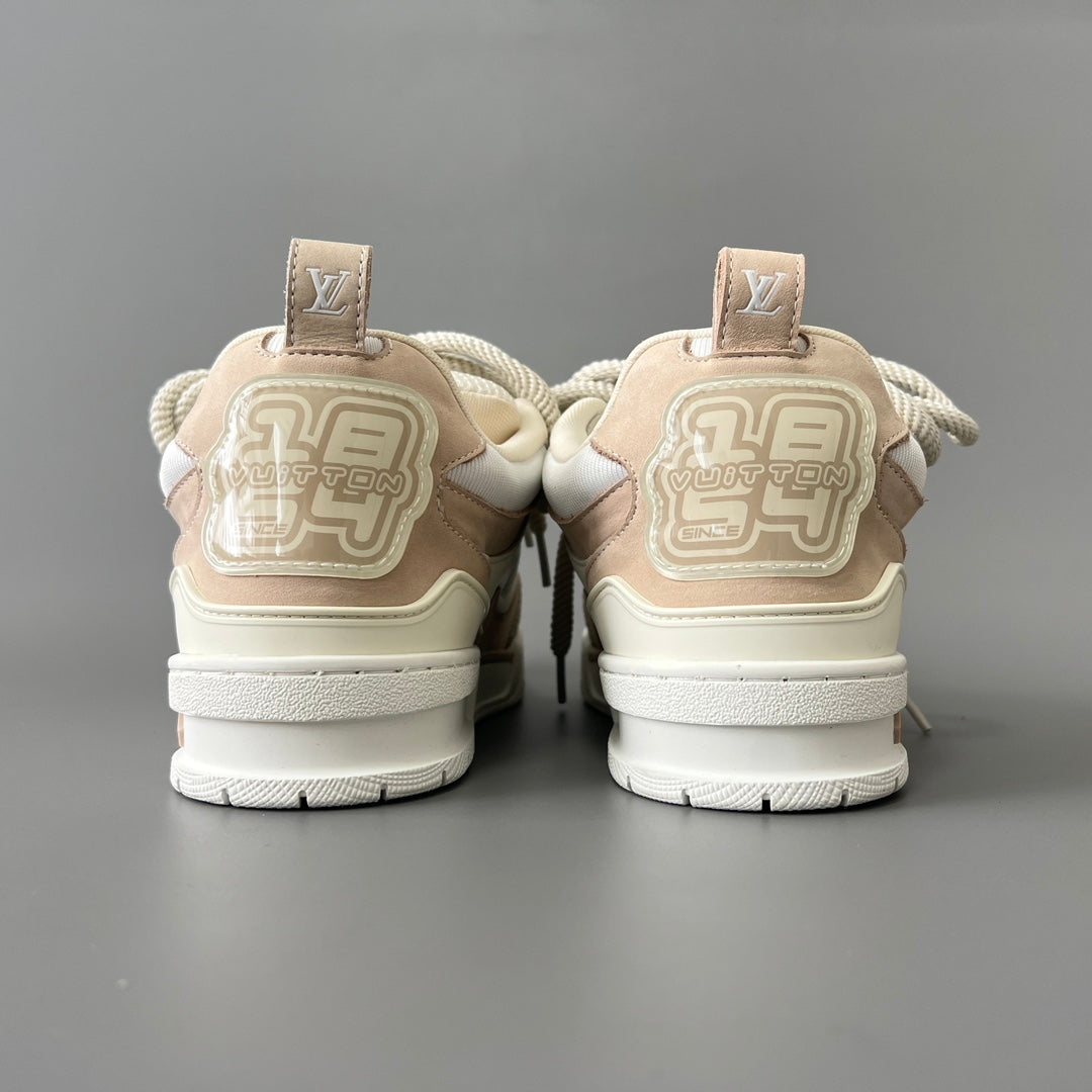 Louis Vuitton Men's Skate Sneakers, White & Grey