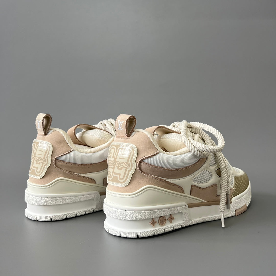 Louis Vuitton Men's Skate Sneakers, White & Grey