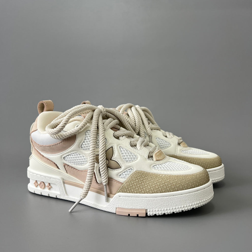 Louis Vuitton Men's Skate Sneakers, White & Grey