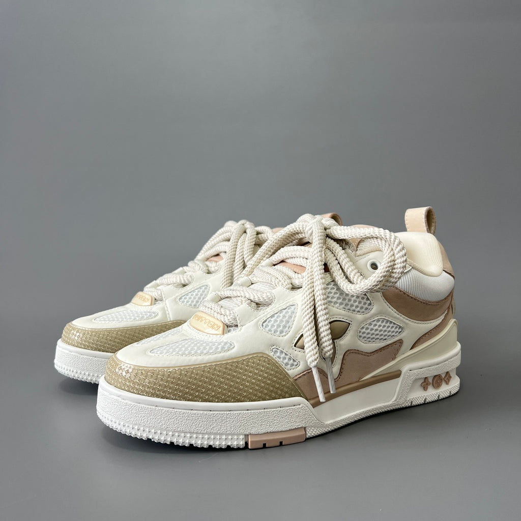 Louis Vuitton Men's Skate Sneakers, White & Grey