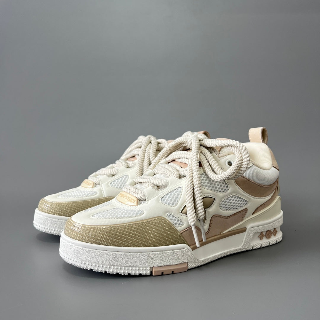 Louis Vuitton Men's Skate Sneakers, White & Grey