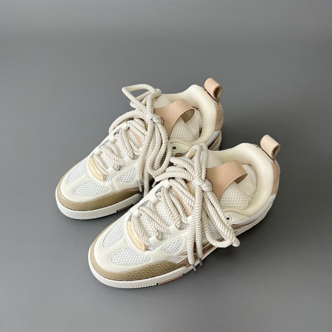 Louis Vuitton Men's Skate Sneakers, White & Grey