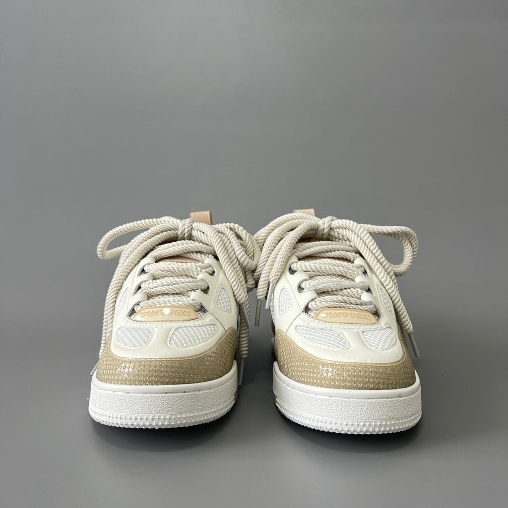 Louis Vuitton Men's Skate Sneakers, White & Grey