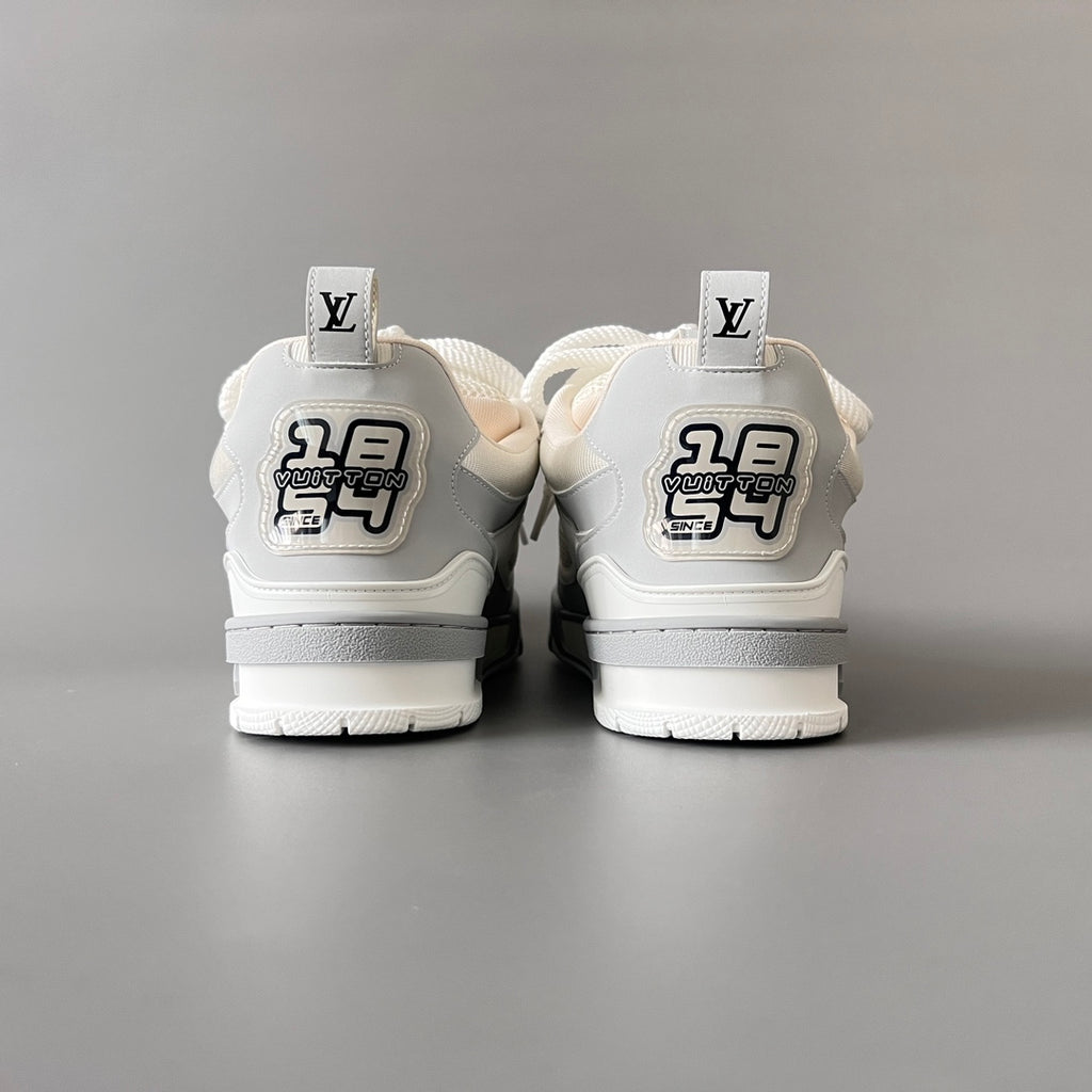 Louis Vuitton Men's Skate Sneakers, White & Grey
