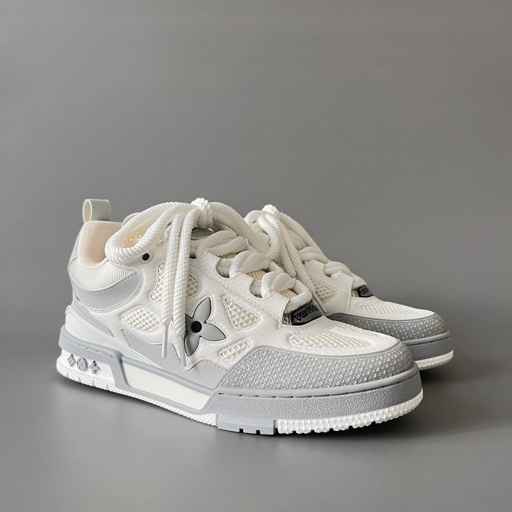 Louis Vuitton Men's Skate Sneakers, White & Grey